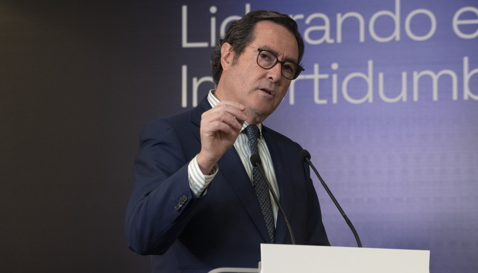 El presidente de CEOE, Antonio Garamendi