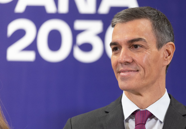 El presidente del Gobierno, Pedro Sánchez,