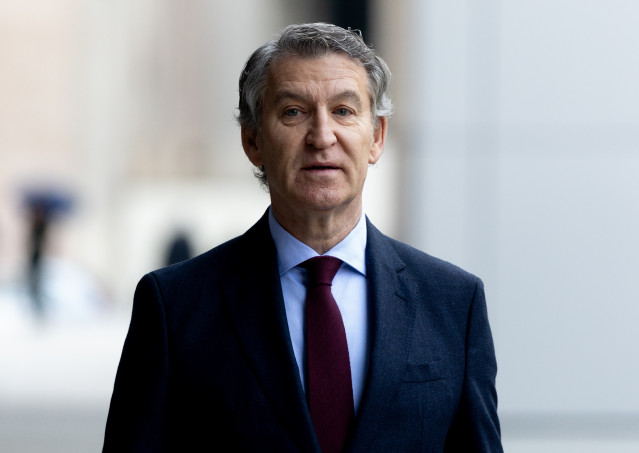 El presidente del PP, Alberto Núñez Feijóo,