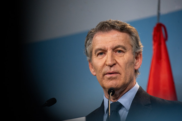El presidente del Partido Popular, Alberto Núñez Feijóo.