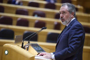 Archivo - El senador del PSOE Juan Espadas interviene durante un pleno en el Senado, a 1 de octubre de 2025, en Madrid (España).