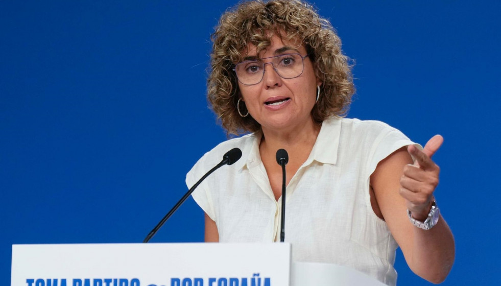 Archivo - Dolors Montserrat, secretaria general del PP europeo, en una rueda de prensa en la sede de Génova