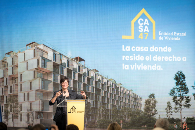 La ministra de Vivienda y Agenda Urbana, Isabel Rodríguez.