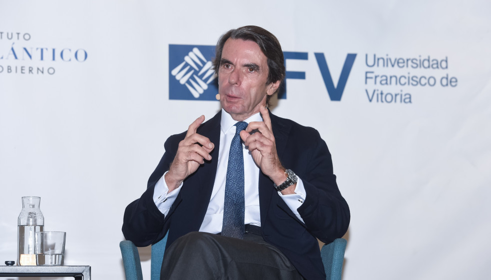 Archivo - El expresidente del Gobierno José María Aznar, inaugura el Master 'Online' de Acción Política, a 7 de noviembre de 2025, en Madrid (España). El máster está impartido por la Universida