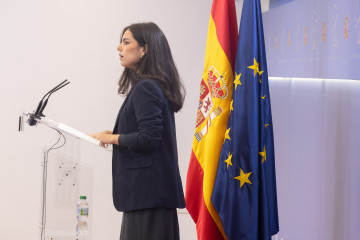 La portavoz de Vox en el Congreso, Pepa Millán, durante una rueda de prensa, en el Congreso de los Diputados, a 9 de diciembre de 2025, en Madrid (España).