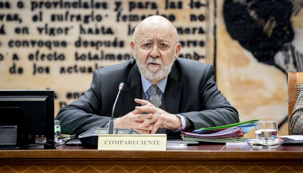 El Presidente del Centro de Investigaciones Sociológicas (CIS), José Félix Tezanos Tortajada, comparece ante la Comisión de Investigación sobre la gestión del CIS, en el Senado, a 9 de diciembre