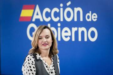 La ministra de Educación, Formación Profesional y Deportes y portavoz del Gobierno, Pilar Alegría, durante una rueda de prensa tras la reunión del Consejo de Ministros, en el Palacio de la Moncloa