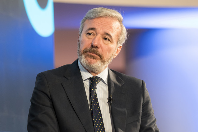 El presidente de Aragón, Jorge Azcón, participa en el Congreso España 360º, en el Hotel Palace, a 25 de noviembre de 2025, en Madrid (España).