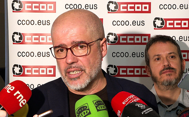 Unai Sordo y Santi Martínez, de CCOO.