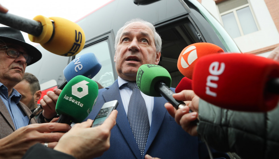 El presidente de la Diputación de Lugo, José Tomé, a 10 de diciembre de 2025, en Campo de San Antón, Monforte de Lemos, Lugo