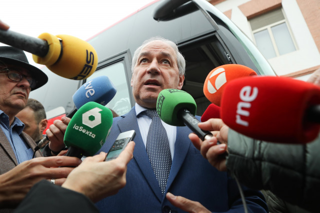 El presidente de la Diputación de Lugo, José Tomé, a 10 de diciembre de 2025, en Campo de San Antón, Monforte de Lemos, Lugo