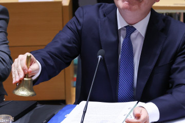 Archivo - El ministro de Finanzas irlandés, Paschal Donohoe, durante la reunión de los ministros de Economía y Hacienda del Eurogrupo, a 7 de julio de 2025, en Bruselas (Bélgica). El ministro de F