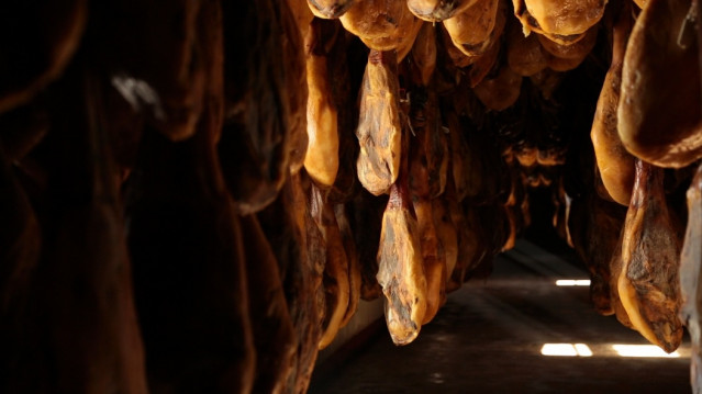 Jamones de Jabugo (Huelva).