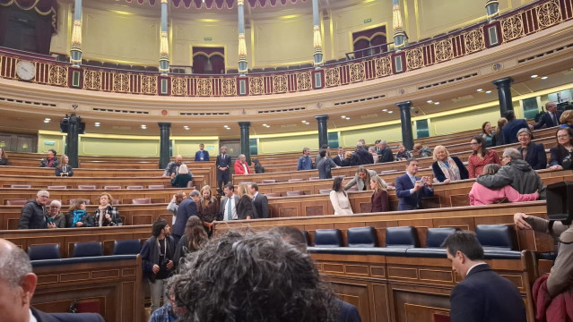 Visitantes de las jornadas de Puertas Abiertas del Congreso
