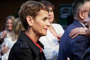 La presidenta del Gobierno de Navarra y secretaria general del PSN, María Chivite.