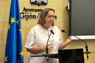 Archivo - La concejala socialista en el Ayuntamiento de Gijón, Natalia González en una imagen de archivo.