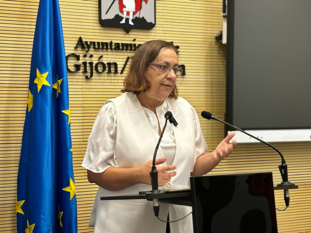 Archivo - La concejala socialista en el Ayuntamiento de Gijón, Natalia González en una imagen de archivo.