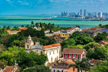 Paisaje de Recife (Brasil).