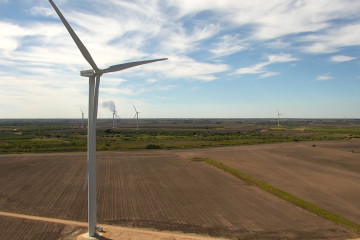 Archivo - Parque eólico de Acciona Energía