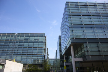 Archivo - Edificio de la sede de Ezentis en Madrid, a 2 de septiembre de 2022, en Madrid (España). Ezentis es la empresa referente en el mantenimiento, operación y construcción de infraestructuras 