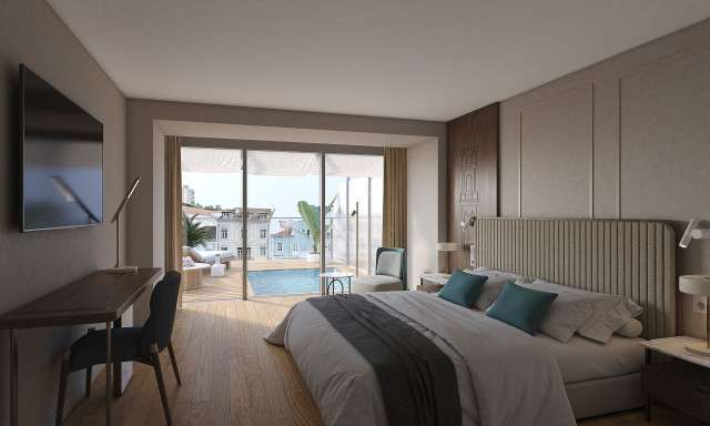 Tivoli Coimbra, suite render.