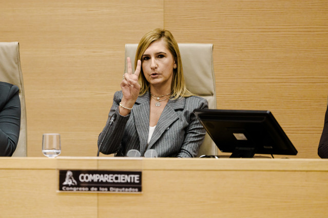 La exconsellera de Justicia i Interior de la Generalitat Valenciana Salomé Pradas, comparece ante la Comisión de Investigación de la dana, en el Congreso de los Diputados, a 15 de diciembre de 2025, en Madrid (España). La comisión del Congreso que investi
