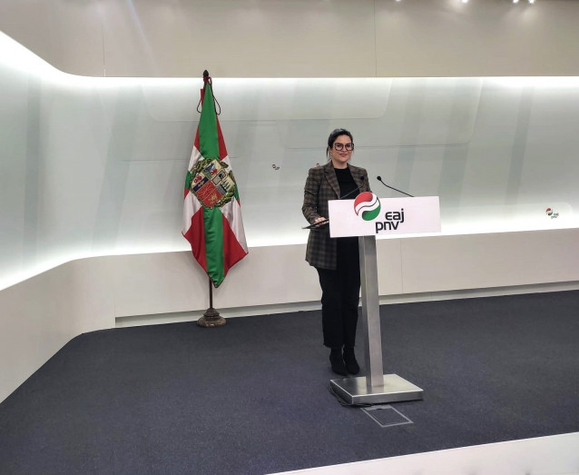 La secretaria del Euzkadi Buru Batzar (EBB) del PNV, Maitane Ipiñazar