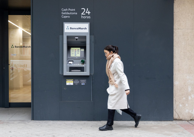 Fachada de la sede de Banca March, a 24 de noviembre de 2025, en Madrid (España).