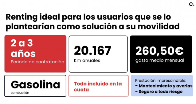 Perfil de los conductores de opciones de renting