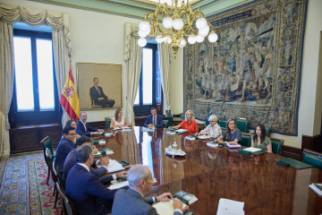 Archivo - Reunión de la Mesa del Congreso
