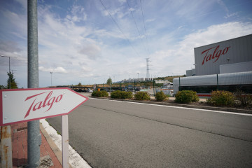 Archivo - Fachada de la planta de Talgo, a 29 de agosto de 2024, en Rivabellosa, Álava