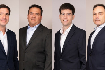 De izquierda a derecha: Ignacio Ripol, socio de Legal; Jesús David Roa, socio de Auditoría; Óscar Castelló, socio de Auditoría; y Felipe Cuadra, socio de Auditoría.