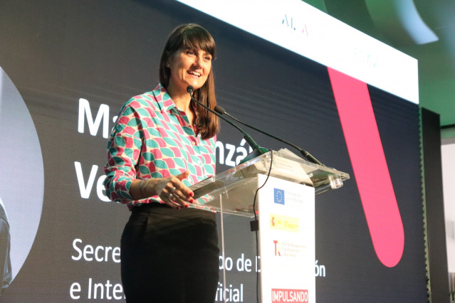 Archivo - La secretaria de Estado de Digitalización e Inteligencia Artificial, María González Veracruz, en la apertura de la jornada 'Impulsado el ecosistema IA', a 17 de diciembre de 2025, en Madrid (España).