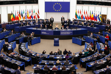 Sesión plenaria del Parlamento Europeo en Estrasburgo (Francia).