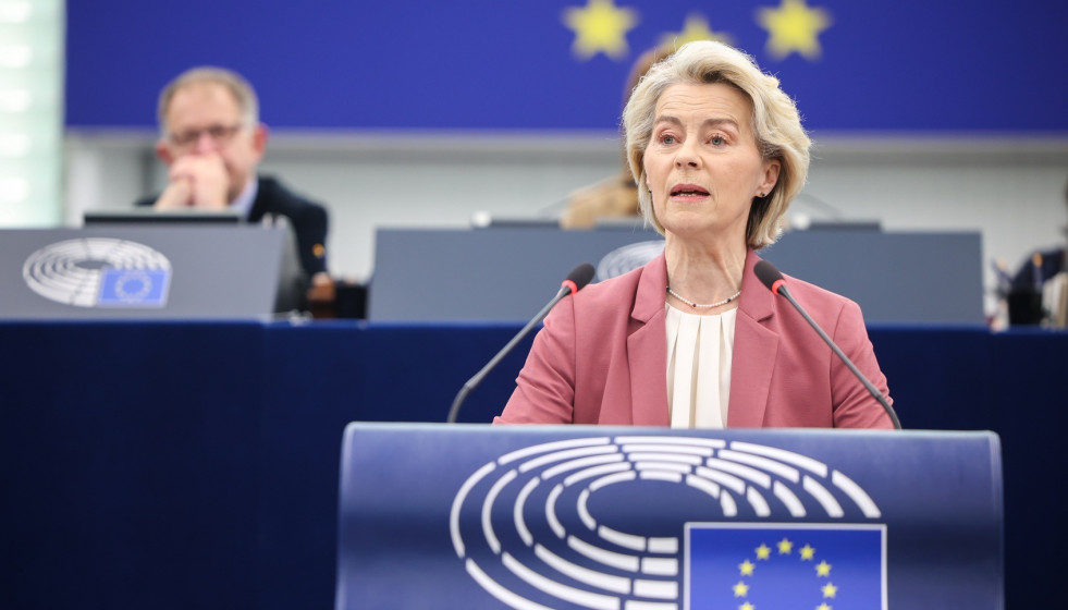 Intervención de la presidenta de la Comisión Europea, Ursula von der Leyen, en el pleno del Parlamento Europeo.