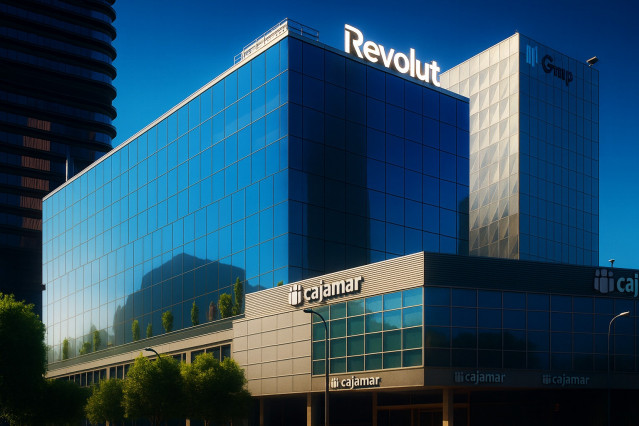 Archivo - Imagen de la futura sede de Revolut en Madrid.
