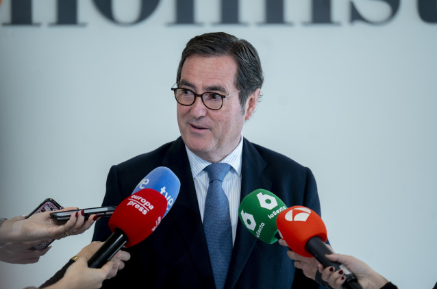 El presidente de la CEOE, Antonio Garamendi.