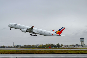 Phillippine Airlines recibe su primer Airbus A350-1000.