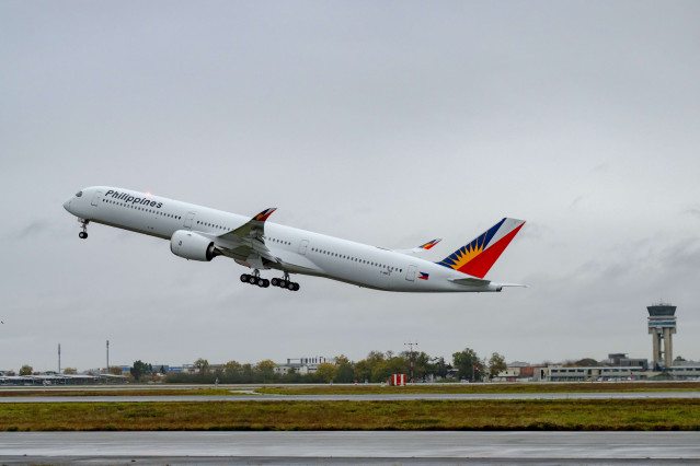Phillippine Airlines recibe su primer Airbus A350-1000.