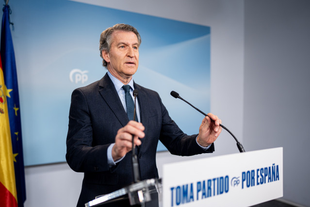 El presidente del Partido Popular, Alberto Núñez Feijóo.