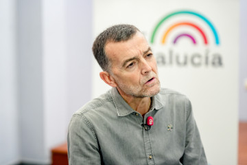 El coordinador federal de Izquierda Unida (IU), Antonio Maíllo, en una entrevista concedida a Europa Press.