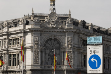 Archivo - Fachada del Banco de España en Madrid.