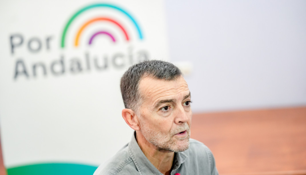 El coordinador federal de IU y candidato de Por Andalucía a la presidencia de la Junta, Antonio Maíllo, en una entrevista concedida a Europa Press.