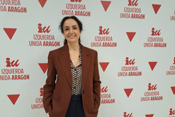 La candidata de Izquierda Unida - Movimiento Sumar, Marta Abengochea, este sábado.