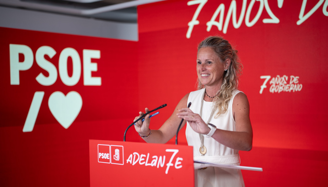 EuropaPress 6844478 portavoz psoe montse minguez rueda prensa posterior reunion cef psoe sede