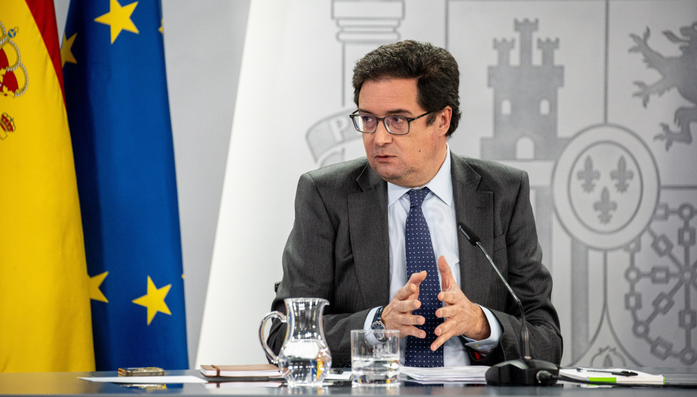 El ministro de Transformación Digital y Función Pública, Óscar López, durante una rueda de prensa tras el Consejo de Ministros.