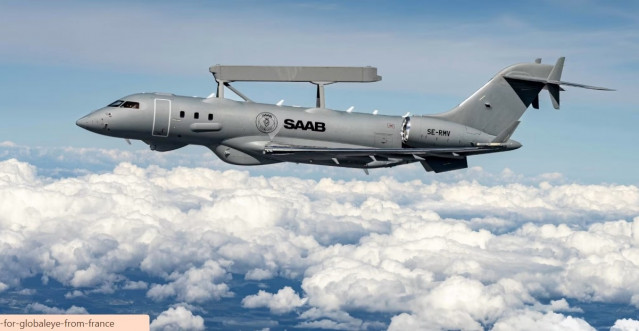 Un avión GlobalEye de Saab