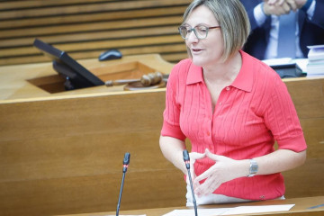 Archivo - La portavoz adjunta en Les Corts, María José Salvador,