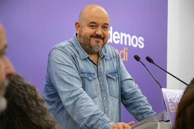 El coordinador general de Podemos Euskadi, Richar Vaquero.