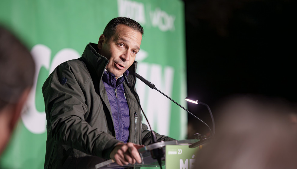 El candidato de Vox a la Presidencia de la Junta en las elecciones del 21 de diciembre, Óscar Fernández Calle